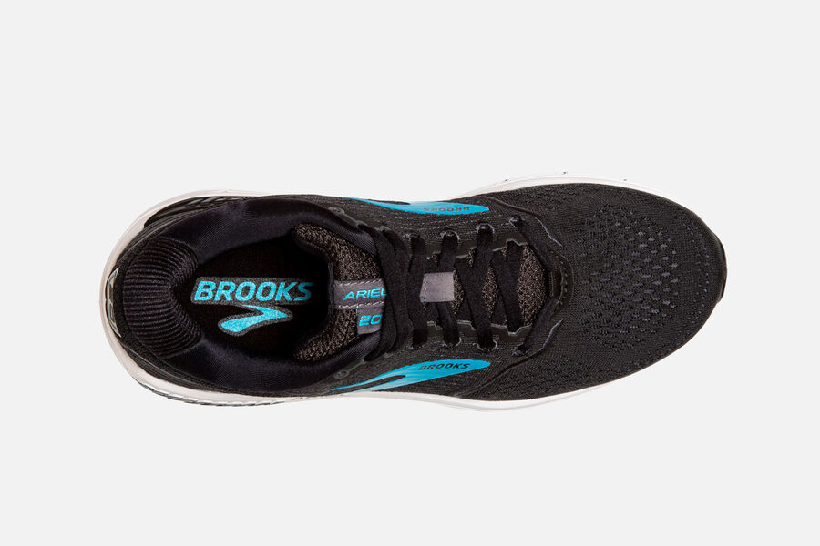 Brooks Ariel \'20 Road Running Shoes Womens - Black/Blue - PNJUH-3719